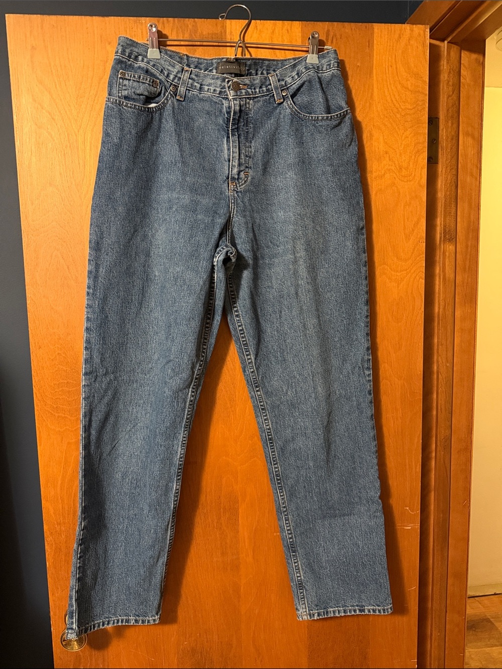 Relativity Straight Leg Jeans in Medium Blue